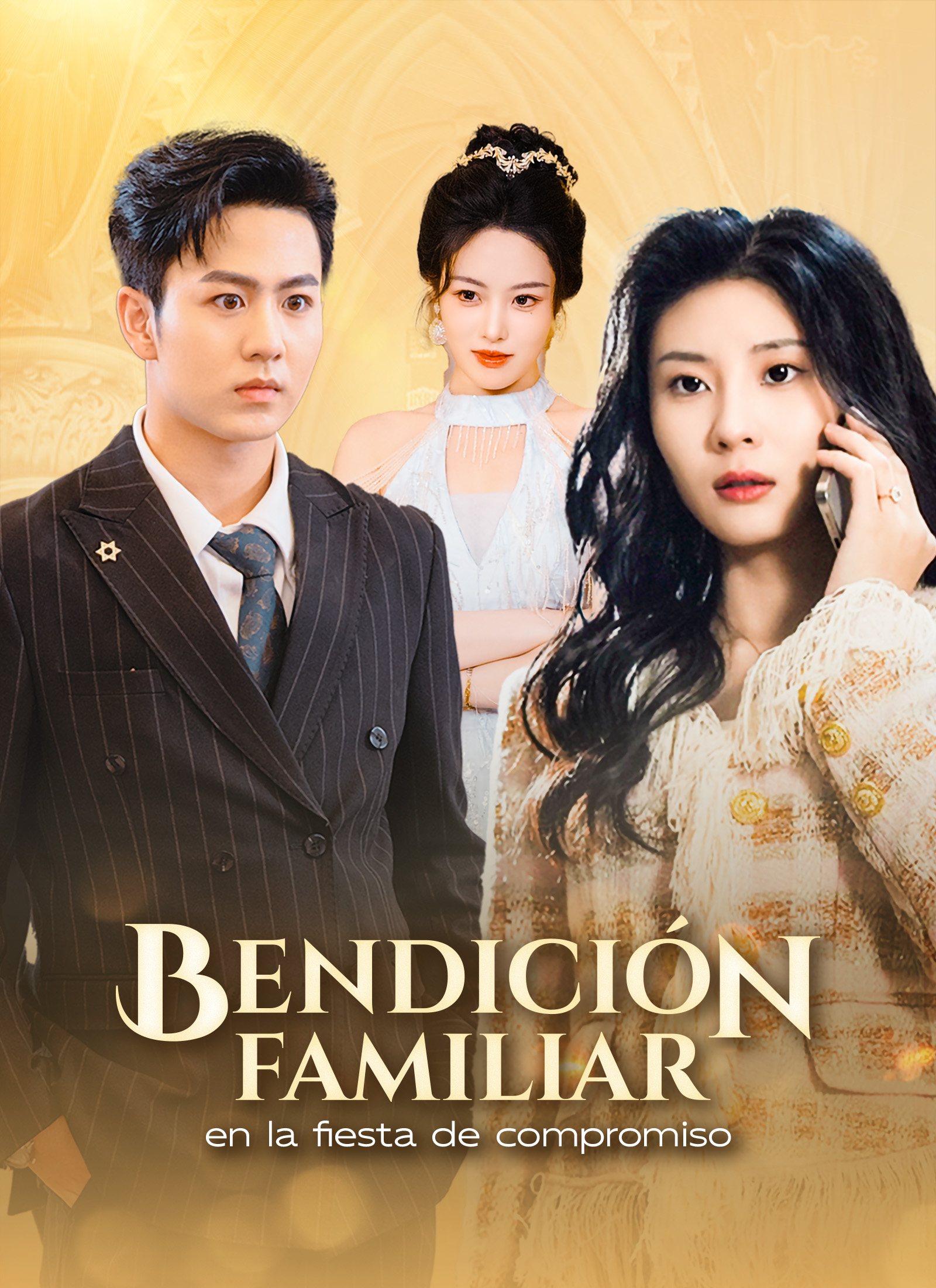 Bendición familiar en la fiesta de compromiso